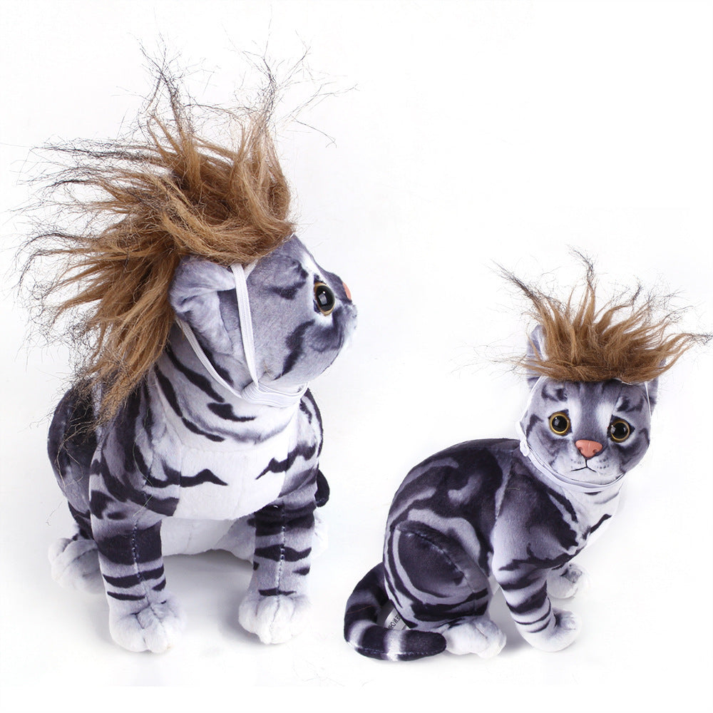 Pet costume wig