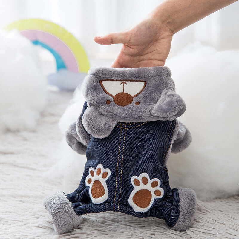 Pet fun paw print bear pet clothes