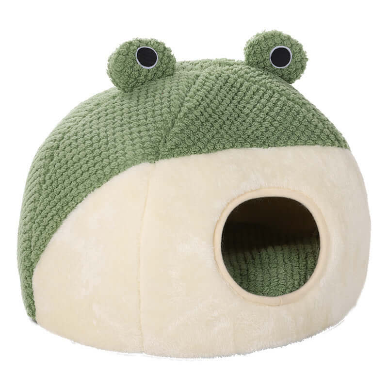 Pet Cat Nest Little Frog Series Warm Plush Mat Autumn Winter Pet House Full Package Nest For Small Cats Within 5KG