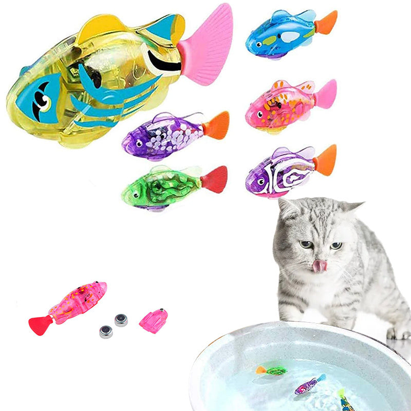 Cat Interactive Electric Fish Water Toy For Indoor Play Swimming Robot Fish Toys For Cat Dog Pet Baby Swimmer Bath Robot fish Toys