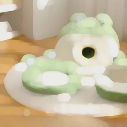 Pet Cat Nest Little Frog Series Warm Plush Mat Autumn Winter Pet House Full Package Nest For Small Cats Within 5KG